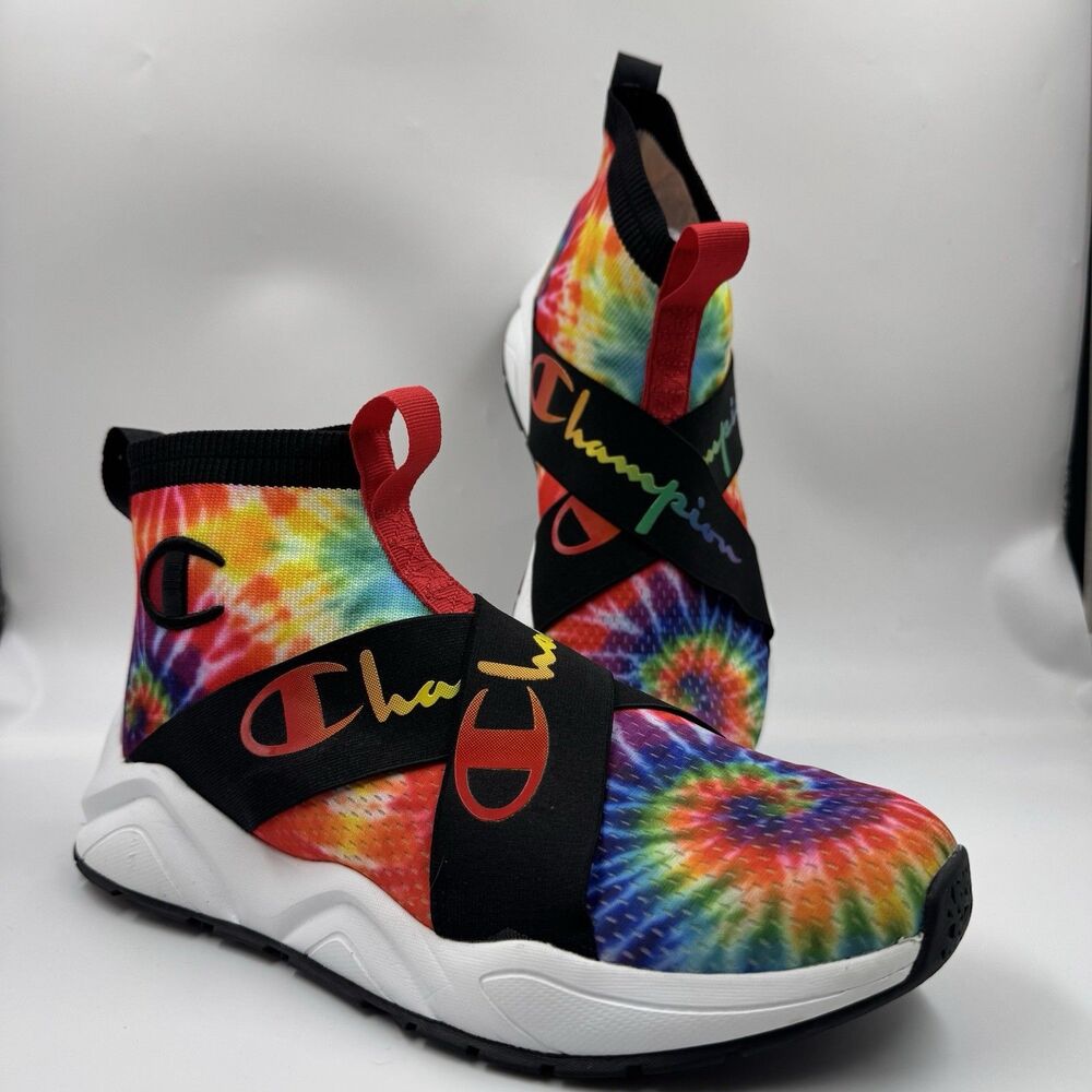 Champion Tie Dye Multicolor Rally Crossover Trainer Shoes Men's Size 11M